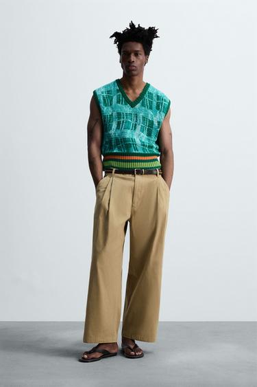 GRAPHIC PRINT KNIT WAISTCOAT © OTIS KWAME KYE QUAICOE - Emerald by Zara - Image 0
