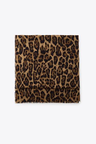 ANIMAL PRINT MODAL SCARF - Leopard by Zara - Image 0
