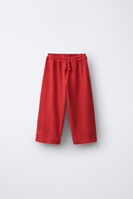 PUKAS SURF WIDE-LEG TROUSERS - Red by Zara - Image 0