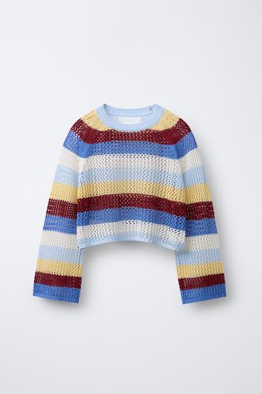 CROPPED RED SWEATER - Multicoloured by Zara - Image 0