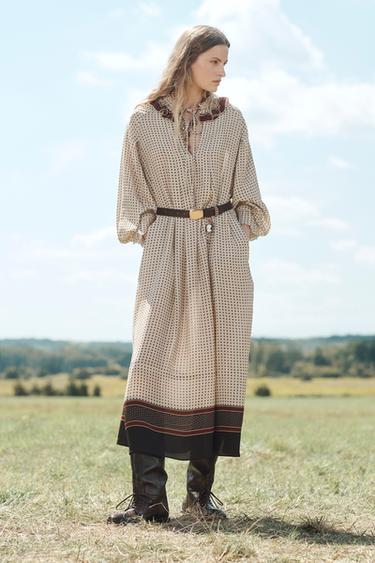 LIMITED EDITION LONG PRINTED DRESS - Printed by Zara
