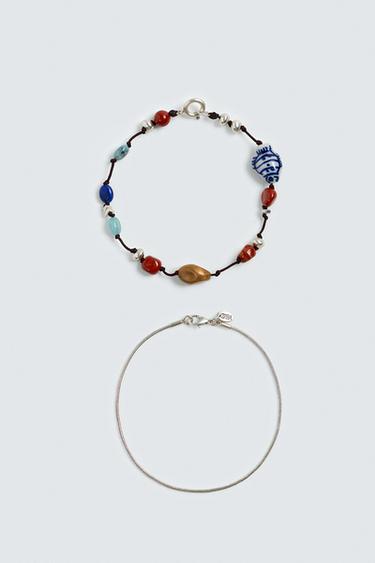 2-PACK OF ASSORTED BRACELETS - Gold by Zara - Image 0