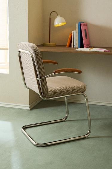 VINTAGE CHROME CHAIR - Brown by Zara