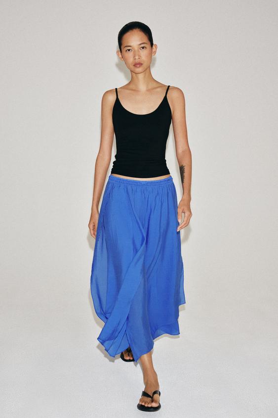 ZW COLLECTION RUFFLED SKIRT - Blue by Zara - Image 0