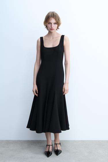 ZW COLLECTION MIDI DRESS - Black by Zara - Image 0