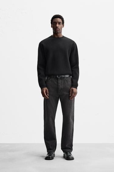 TEXTURED SWEATER - Black by Zara - Image 0