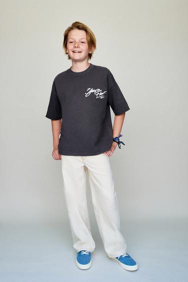 GRAFFITI PRINT T-SHIRT - Dark anthracite by Zara