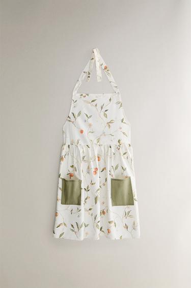 CHILDREN'S ORANGE APRON - Green by Zara - Image 0