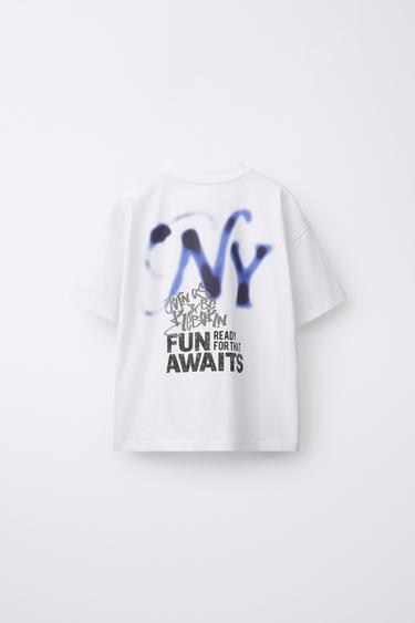 URBAN PRINT T-SHIRT - White by Zara