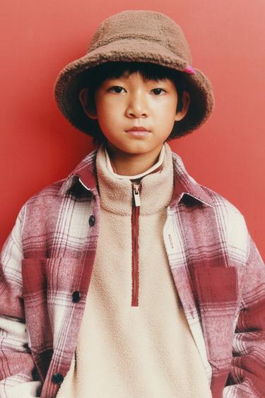 CHECK OVERSHIRT - Red by Zara