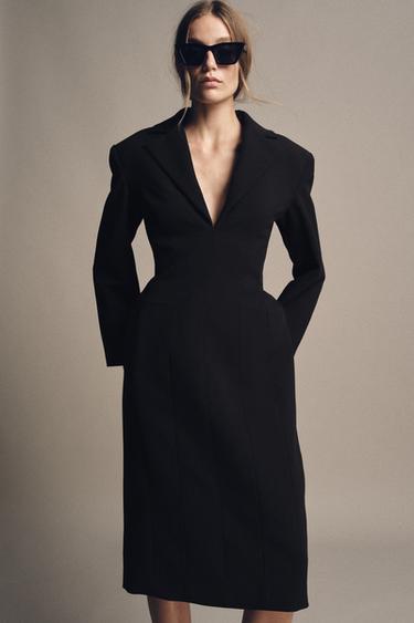 ZW COLLECTION LIMITED EDITION COAT DRESS - Black by Zara