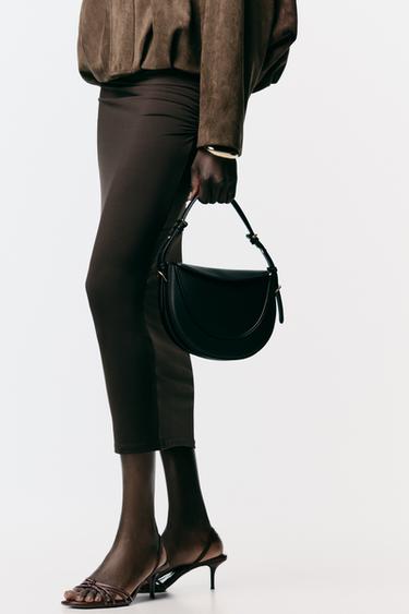 FLAP CROSSBODY BAG - Black by Zara