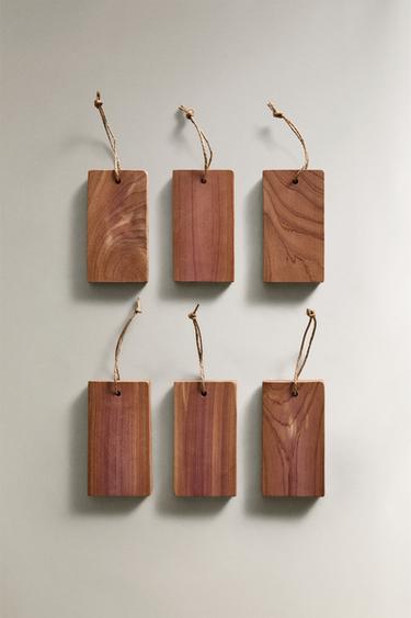 PACK OF WARDROBE CEDAR BLOCKS (PACK OF 6) - Light beige by Zara