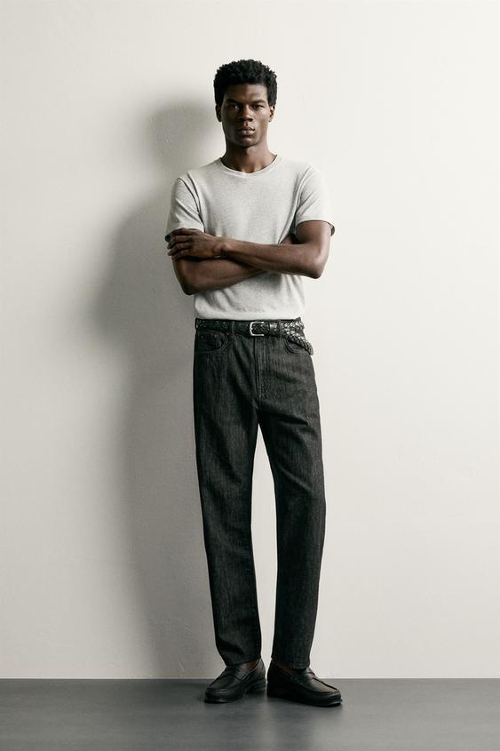 LIGHTWEIGHT REGULAR FIT JEANS - charcoal grey by Zara - Image 0