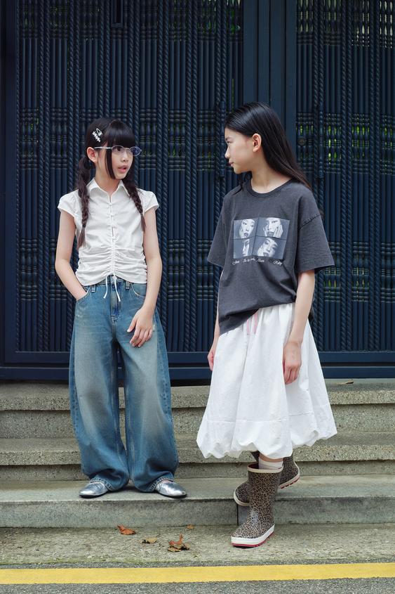TECHNICAL BALLOON SKIRT - White by Zara - Image 0