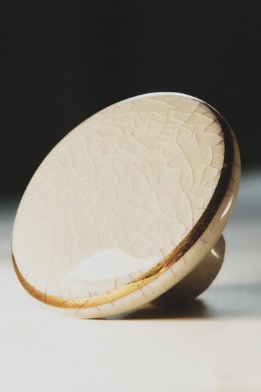 PACK OF ROUND CERAMIC DOOR KNOBS (PACK OF 2) - White by Zara