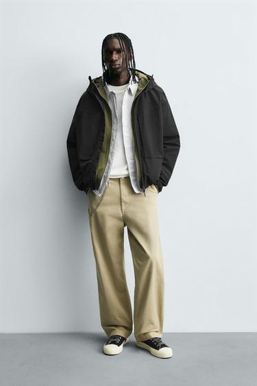 COMBINED FLEECE TECHNICAL JACKET - Black by Zara