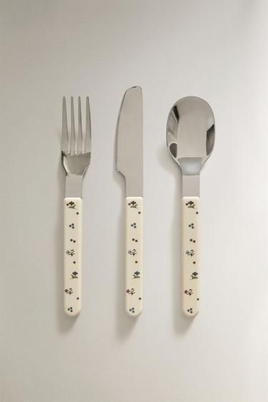 KIDS' FLORAL CUTLERY SET - Multicoloured by Zara
