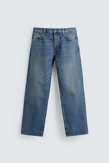 ORIGINS STRAIGHT-LEG BOOTCUT JEANS - Blue by Zara