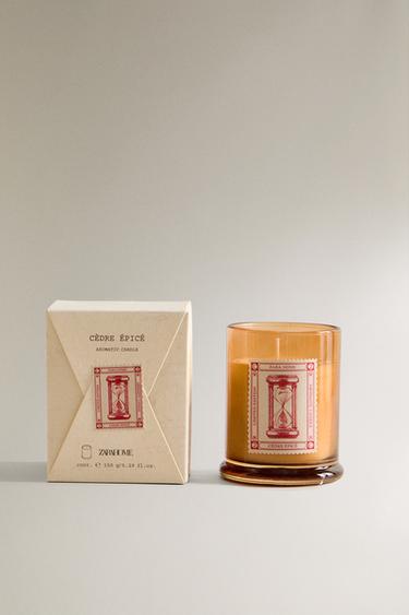 (150 G) CÈDRE ÉPICÉ SCENTED CANDLE - Dark beige by Zara - Image 0