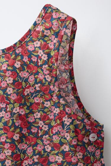FLORAL PRINT TOP MADE WITH LIBERTY FABRIC - Pink by Zara