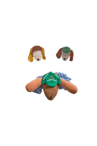 KIDS' DOG HAIR CLIP AND SCRUNCHIE SET (SET OF 3) - Blue by Zara