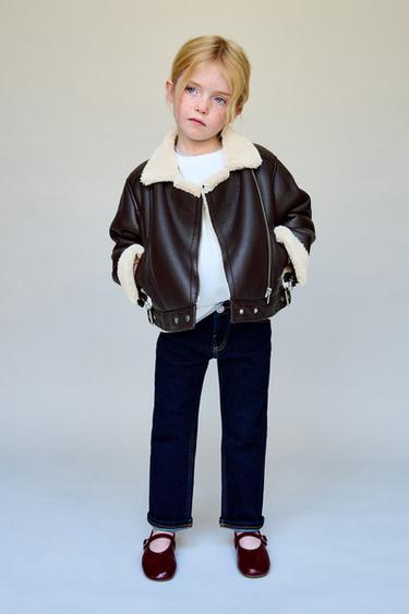 DOUBLE-FACED BIKER JACKET - Brown by Zara