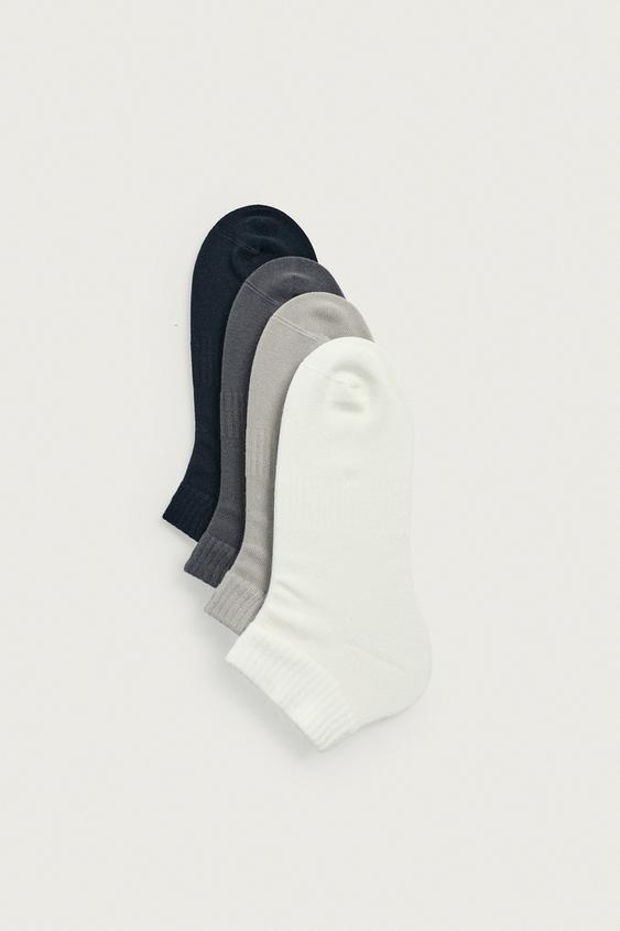 BASIC ANKLE SOCKS PACK OF 4 - various by Zara - Image 0