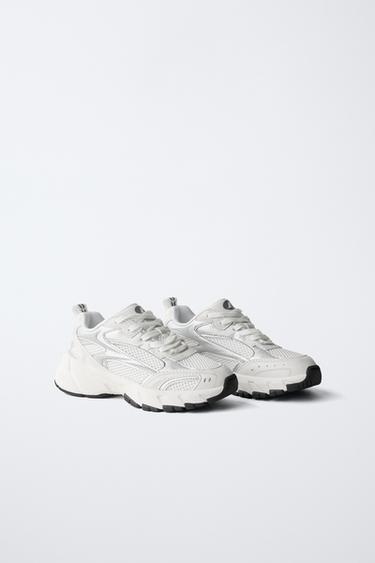 MESH TRAINERS - White by Zara