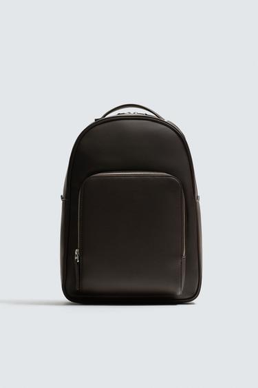 TEXTURED BACKPACK - Brown by Zara