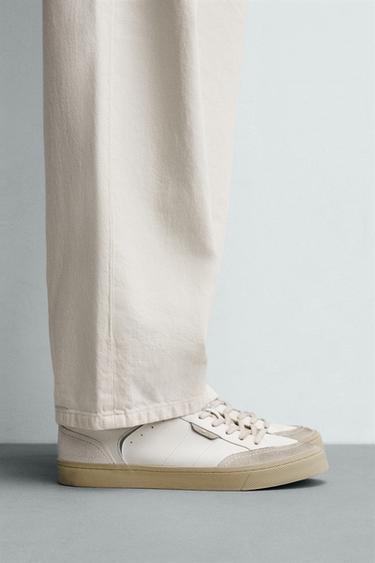 TRAINERS WITH CONTRAST SOLE - White by Zara - Image 0