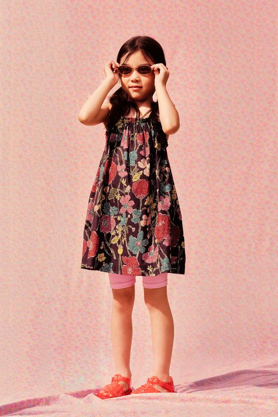 FLORAL PRINT DRESS MADE WITH LIBERTY FABRIC - Aubergine by Zara - Image 0