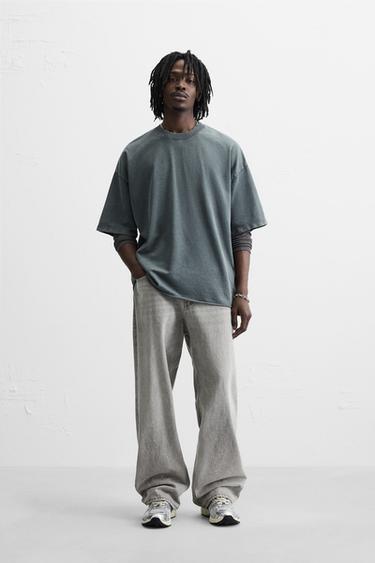 WASHED RELAXED FIT SWEATSHIRT - washed petrol by Zara