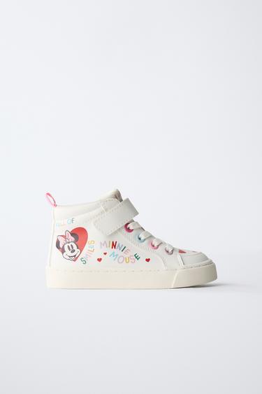 MINNIE MOUSE © DISNEY HIGH-TOP SNEAKERS - White by Zara