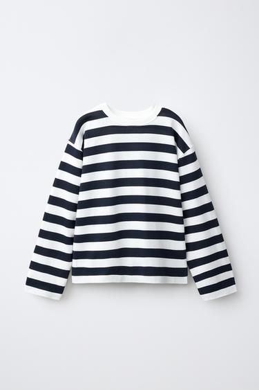 STRIPED T-SHIRT - Blue/White by Zara