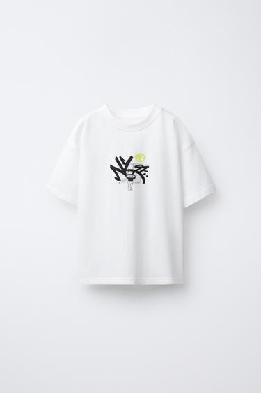 PRINTED T-SHIRT - White by Zara - Image 0