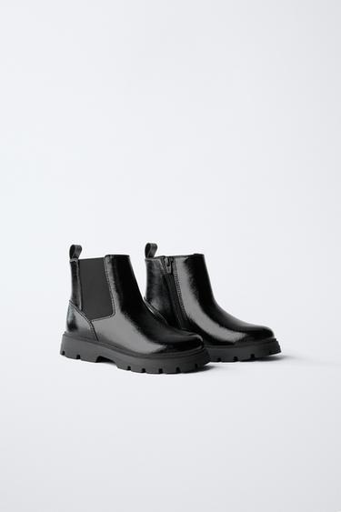ELASTIC ANKLE BOOTS - Black by Zara