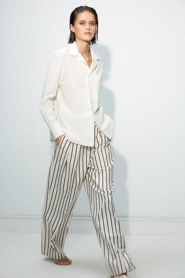 ZW COLLECTION SHIRT WITH POCKET - Ecru by Zara