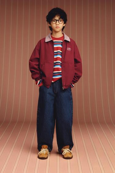 HORSE PRINT BOMBER JACKET - Red by Zara