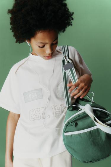 RAGLAN SLEEVE JOGGING T-SHIRT - White by Zara