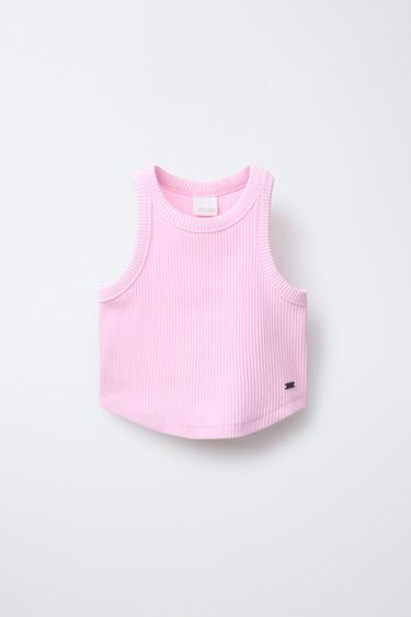 RIBBED SWIM T-SHIRT - Pink by Zara