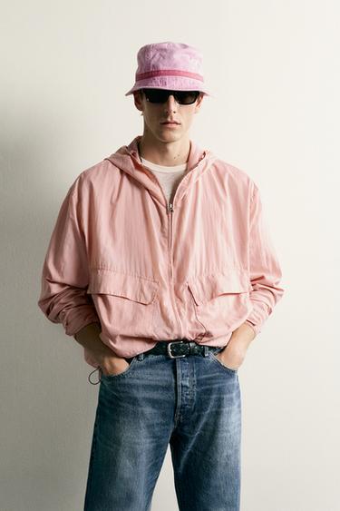 TECHNICAL CROPPED-FIT JACKET - Pink by Zara