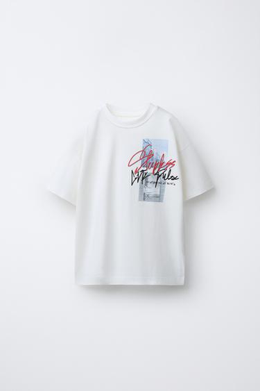GRAFFITI PRINT T-SHIRT - Ecru by Zara