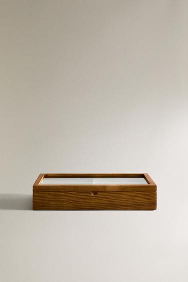 WOODEN JEWELLERY BOX FOR GLASSES - Brown by Zara