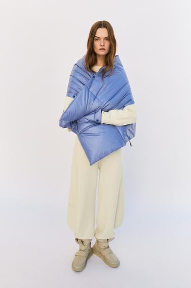 PADDED SHAWL SCARF X AND WANDER® - Blue by Zara - Image 0