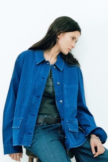 TRF COLOUR DENIM JACKET - Bluish by Zara