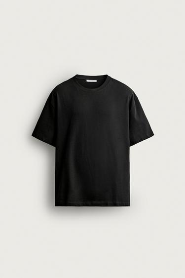 BASIC HEAVYWEIGHT T-SHIRT /03 - Black by Zara