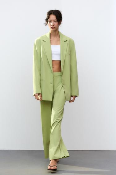 MULTIPOSITION OVERSIZE BLAZER - Apple green by Zara - Image 0