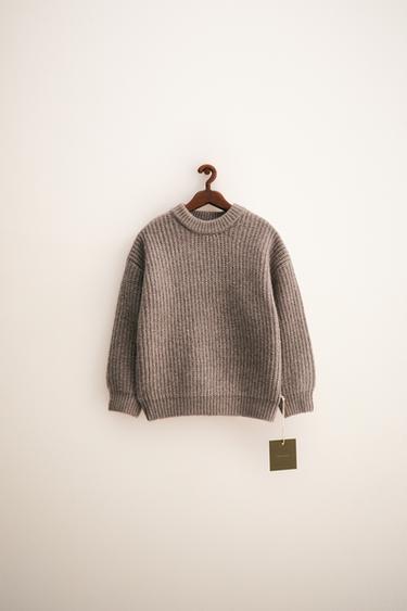ZARA TIMELESS - CHUNKY KNIT SWEATER WITH WOOL - Beige marl by Zara