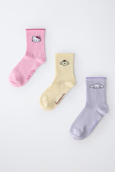 3-PACK OF HELLO KITTY AND FRIENDS © SANRIO ANKLE SOCKS - Multicoloured by Zara